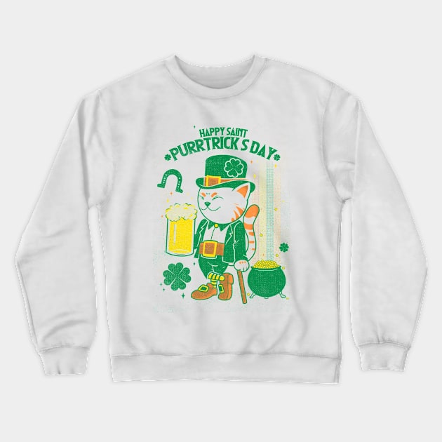 Purrtrick's day Crewneck Sweatshirt by Eoli Studio